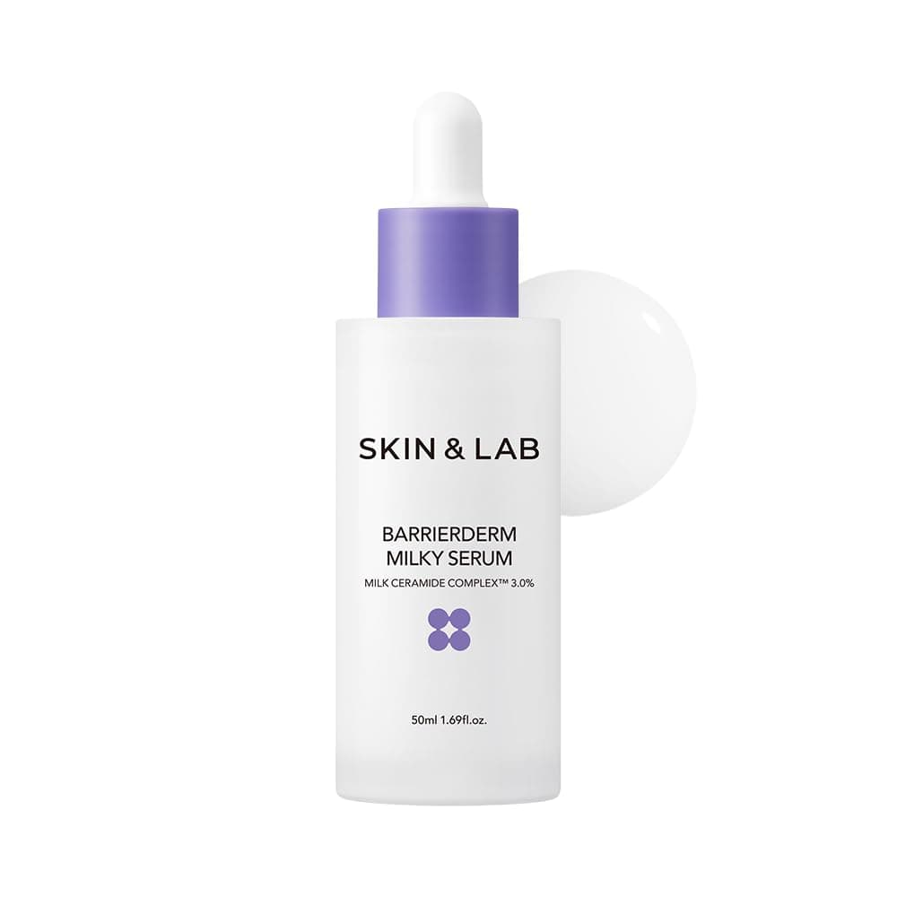 [SKIN&LAB] Barrierderm Milky Serum | Milk Ceramide Complex, Squalane, and Panthenol to repair Skin Barrier | Made in Korea | 1.69 Fl Oz