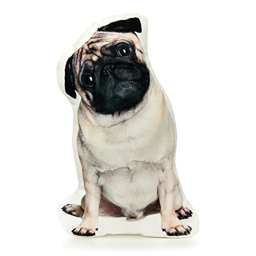 Cushion Co - Pug Natural Pillow 16" x 12"