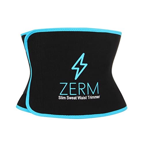 Zerm Waist Trimmer – Best Stomach Fat Burner Sweat Enhancer/Comfortable Under Clothes – Adjustable for Men and Woman – Ab Trainer, Back Support, Muscle Support – Slim Waist Weight Loss