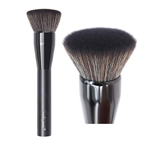 Vela.Yue Flat top Kabuki Brush for Powder Foundation Blending Buffing Contouring Makeup Brush