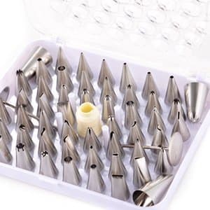 ICBC Set of 52 pcs icing nozzle tips for cake, decorating, sugarcraft