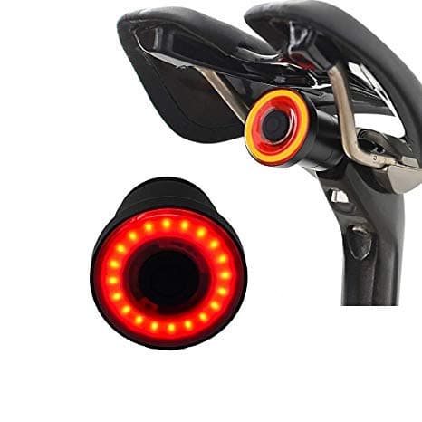 Xlite100 Smart Bicycle Tail Light,USB Rechargeable Bright Bike Sensing Bike Rear Lights Sense Flashing RED Back LED Accessories Cycling Safety Taillight, Waterproof Bike Brake Tail Light