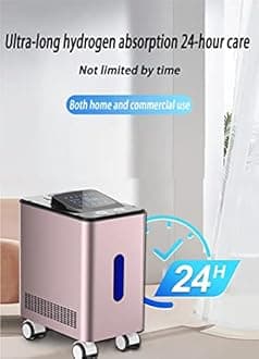 FXNFXLA Hydrogen Inhalation Machine, 99.99% High Purity H2 Hydrogen Inhaler, 5 Intelligent Detection Systems, Continuous H2 Supply, for Home, Travel and Car(Color:450ml/min)