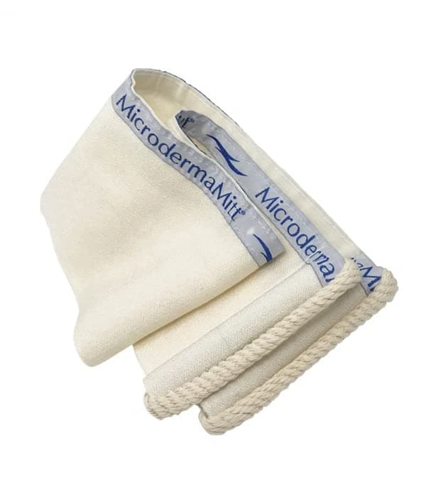 MicrodermaMitt Deep Exfoliating Back Scrubber, Double Sided Exfoliating and Cleansing Bath Shower Scrubber for Men and Women