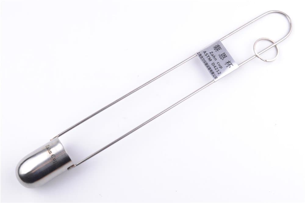 Zahn Cup Viscometer Dip Type Immersion Viscosity #1/#2/#3/#4/#5 Cup Stainless Steel 44ml (NO.1 Cup)