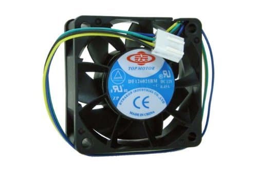 DF126025BM-PWMG 60x60x25mm 12 Volt 2 Ball Bearing 7000 rpm 0.45 amp 5.40 watts 38.28 cfm 13.55 mm/H2O 48.10 dBA 4 wires PWM Function Cooling Fan