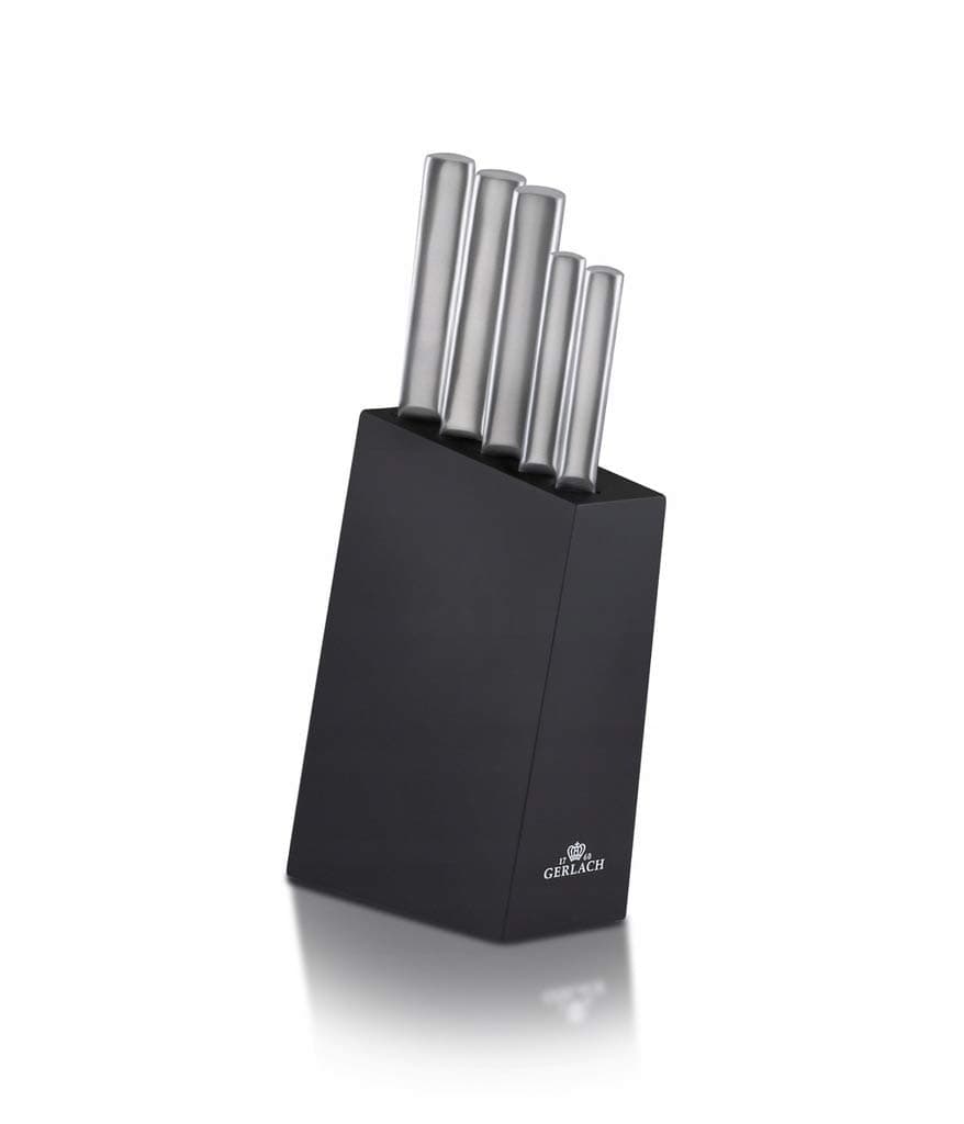 Gerlach G02-0983M-ZENB-05PU-S5S1-01 Set of The Kitchen Knives in Block Ambiente-G02-0983M-ZENB-05PU-S5S1-01, Stainless Steel