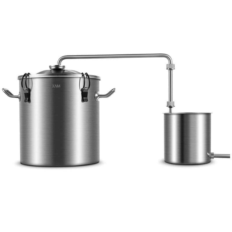 LETIME 3 Gallon 12 Liters Essential Oil and Hydrosol Distiller, Water Distiller, Stainless Steel Steam Distillation Equipment