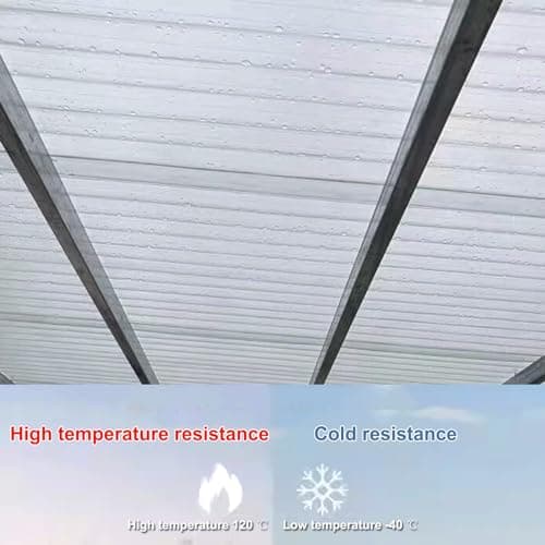 Corrugated Bitumen Roof Sheet,Roofing Sheets,Building Roofing Material,Greenhouse Sheets,Easy to Cut Rain Awnin,Clear Daylighting Panels,Garage Roofing Covers,1.5mm Thick (0.9x1.2m/35x47in,4 Pcs)