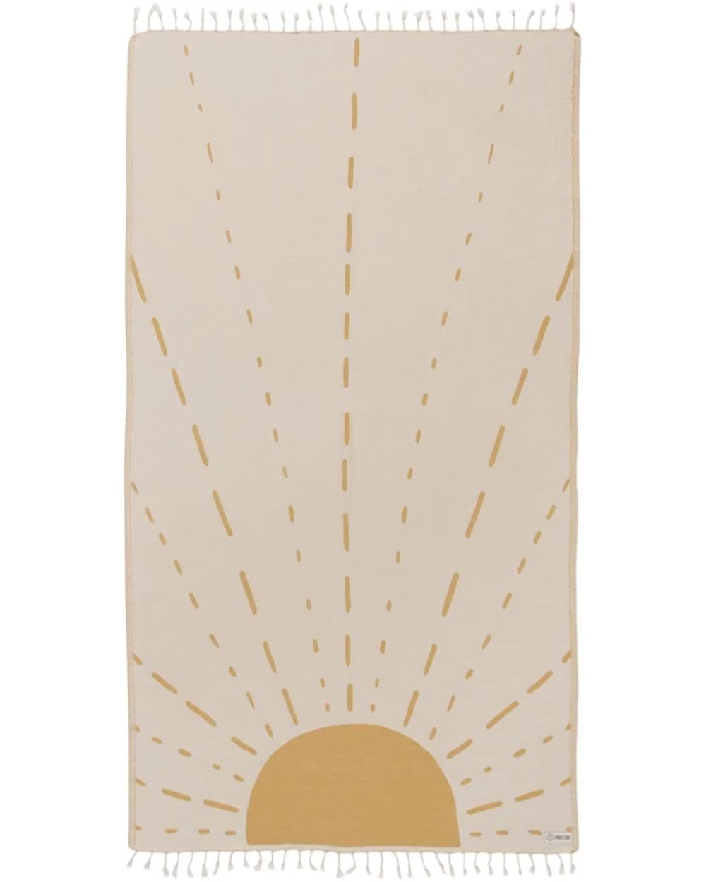 Turkish Beach Towel - Sand Free - 100% Organic Turkish Cotton Yarn - Quick Dry Towel for Beach, Picnic Blanket or Throw - As Seen on Shark Tank - Sunrise