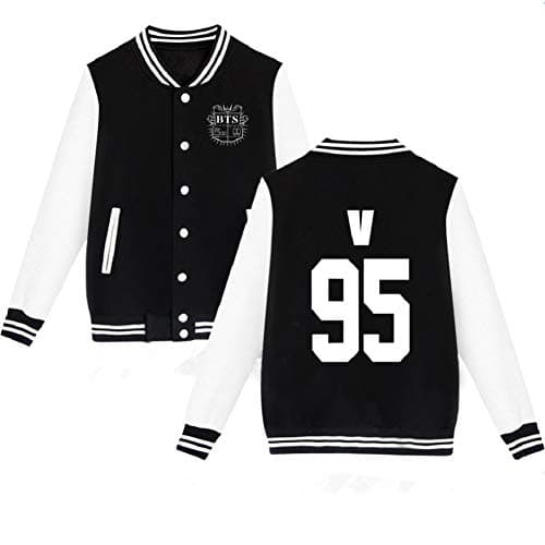 mainlead BTS Bangtan Boys Baseball Uniform Jacket Coat Sweater(V, M)