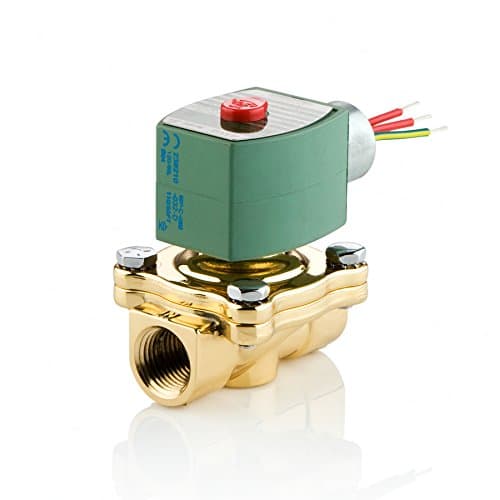 8210G009-24/60 Brass Body Pilot Operated General Service Solenoid Valve, 3/4" Pipe Size, 2-Way Normally Closed, Nitrile Butylene Sealing, 125 psi Maximum Air Operating Pressure, 3/4" Orifice, 5 C