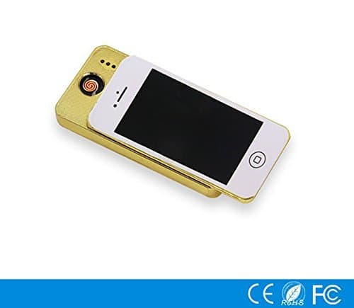 gerens48 Flameless Rechargeable USB Lighter iPhone Shape Lighter Electric