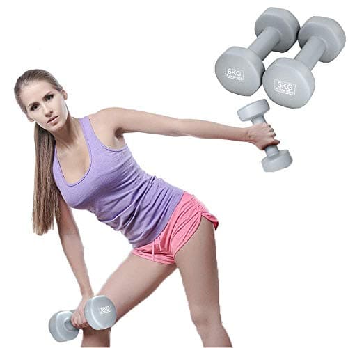 Chlggzw 2 Pack Dumbbells, Resistant to Sweat and Moisture for Weights Home Gym Exercise, Various Weight Dumbbell Set 2Kg/4Kg/6Kg/10Kg