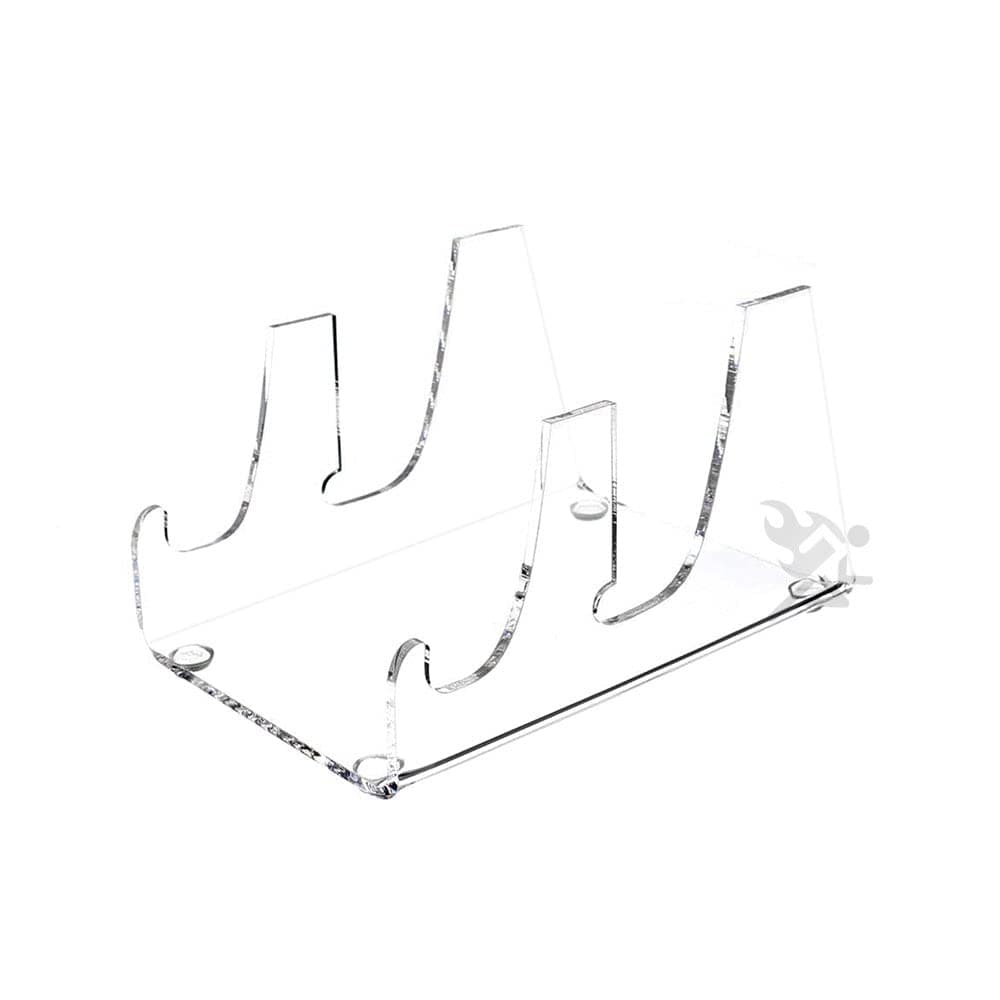 OnFireGuy 2-Tier Plate Dinnerware Display Stand for Kitchenware Plates Platters China Display Rack Place Setting Holder