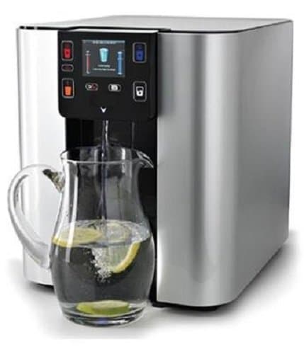 State-of-the-Art Hot & Cold Bottleless Water Cooler/Dispenser with UV Purification, Silver