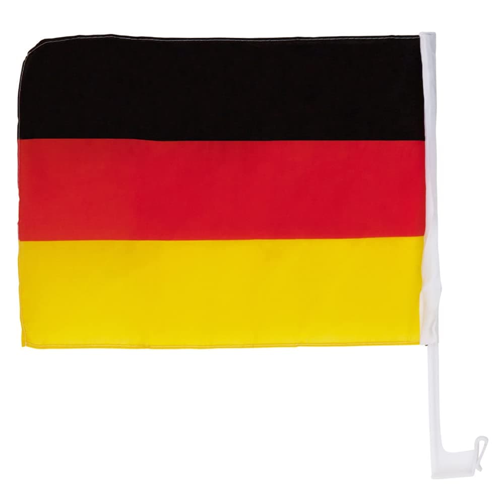 Idena 8310097 Car Flag Germany, Size 30 x 45 cm, National Flag, Black, Red, Gold, Window Flag, World Cup, European Champion, Football, Handball, Fan Item, Car Window