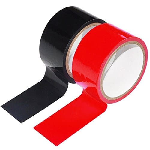 Innovative Deal Non stick duct tape - no glue no sticky - easy to use - 2 pack (black and red)