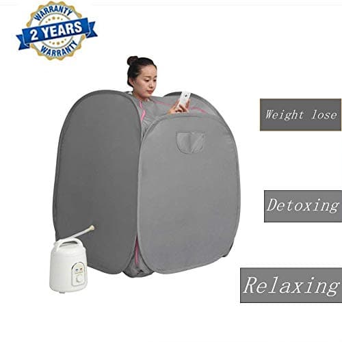 Sugoyi Portable 1.5L Personal Steam Sauna Spa Foldable for Weight Loss, Relaxation, Detox, 60 Minutes Timer, Anti Explosion