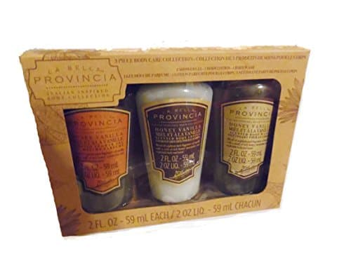 La Bella Provincia 3 Piece Bath and Body Set Honey Vanilla