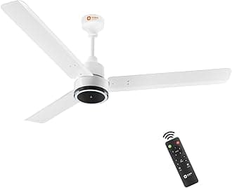Orient Electric 1200 mm Zeno BLDC | BLDC energy saving ceiling fan with Remote |BEE 5-star rated | Saves up to 50% on electricity bills | 3-year warranty by Orient | White, pack of 1