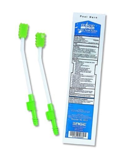 SageUnits Per Case 200 Toothette Plus Suction Swab Single-Use Sy