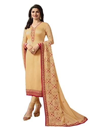 Delisa Ready Made New Designer indian/pakistani fashion salwar kameez for women VF (XX-LARGE-46, Light Yellow)