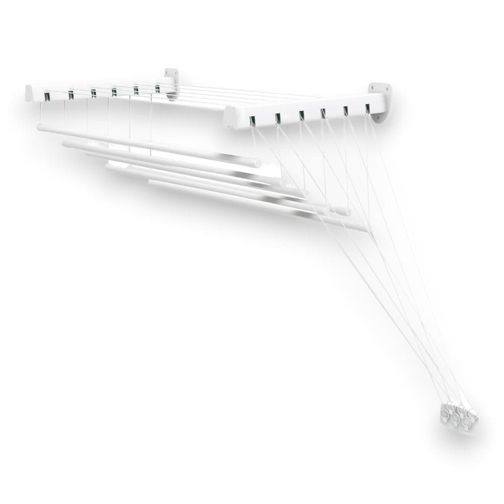 Vileda Gimi Lift 140 Wall and ceiling-mounted clothes dryer in steel, 8.5 m drying length