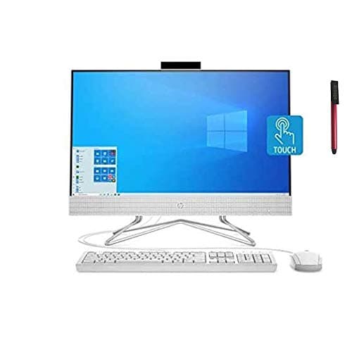 HP 24 23.8" FHD IPS Touchscreen All in One Desktop Computer, AMD Ryzen 3 3250U Beat i5-7200U, 8GB DDR4, 1TB HDD + 256GB PCIe SSD, Online Class Ready, Windows 10, BROAGE 3-in-1 Stylus 64GB Flash Drive