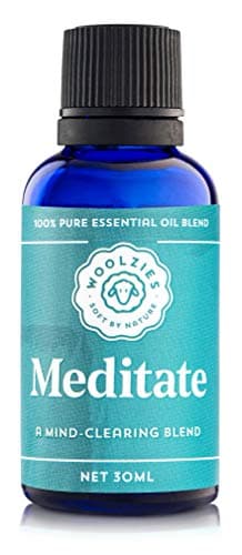 Woolzies 100% Pue Meditate Essential oil Blend 1 Fl Oz | Promotes Relaxation for Diffusion or Topical Use