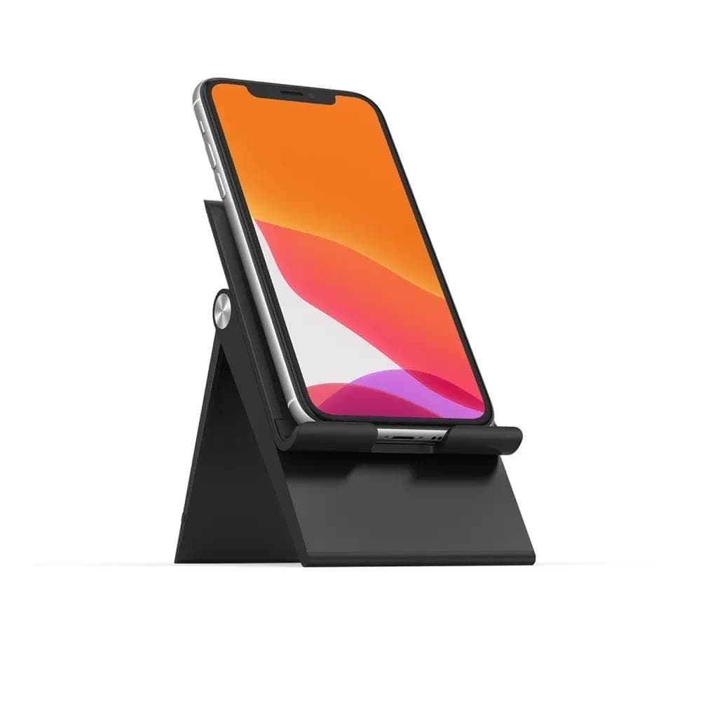 UGREEN Foldable Phone Holder, Adjustable Mobile Stand, ABS Cellphone Mount Compatible With Phone Most Phones, iPhone 14 Pro/Pro Max, Samsung Galaxy, Tablet/iPad Black