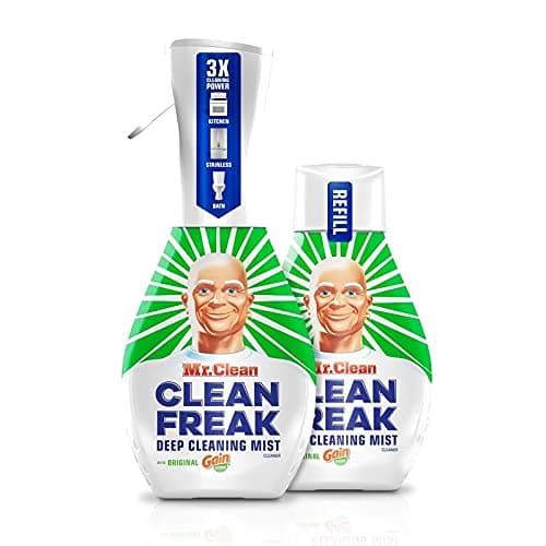 Freak Deep Cleaning Mist Multi-Surface Spray with Gain Original Bundle, 1 Starter + 1 Refill