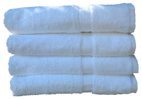 4 Large, Extra-absorbent Luxury Bath Towels, White, By San Vincente