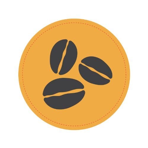 COFFEE BEAN Small Size Car Sticker Waterproof Reflective Car Decal On Rear Windshield