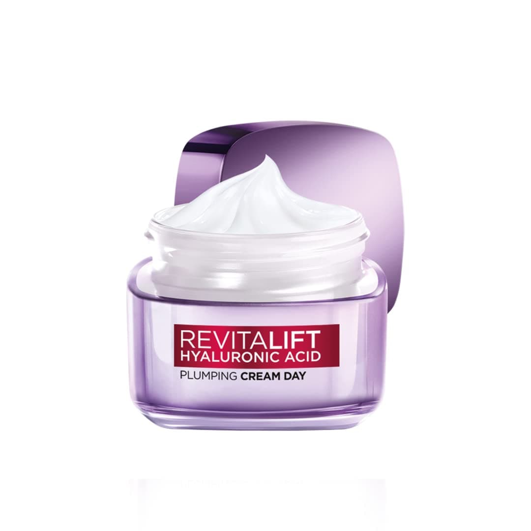 L’Oréal Paris Day Cream for Women, Hydrates and Replumps, For Radiant Skin, Revitalift Hyaluronic Acid, 15ml