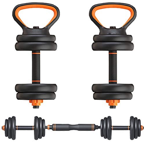 Liadon Dumbells Free Weight 4 Multifunctional Adjustable Barbells Kettlebells Push Up Stand Fitness Equipment