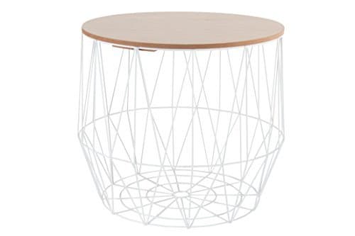 Indhouse – Side Table – Metal and Nordic Hand Scraped wood– Set of 2