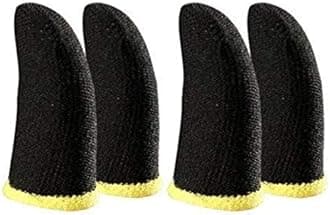 Inefable® Pubg Anti-Slip Thumb Sleeve, Increase Your Gaming Score Slip-Proof Sweat-Proof Professional Touch Screen Thumbs Finger Sleeve for Pubg Mobile Phone Game Gaming Gloves Multi Colour (2 Pair)