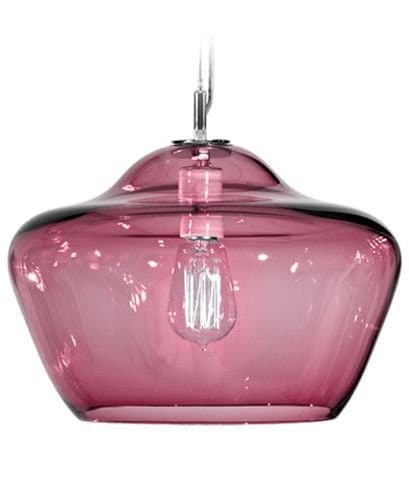 Tempo Luxury Home Vesuvius Collection Aura Pendant, Large, Rose Quartz