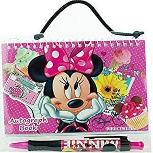 Party Favors Disney Mickey and Minnie Mouse Autograph Note Pads Memo Book- (Minnie Mouse Sweet Thing with Pen)