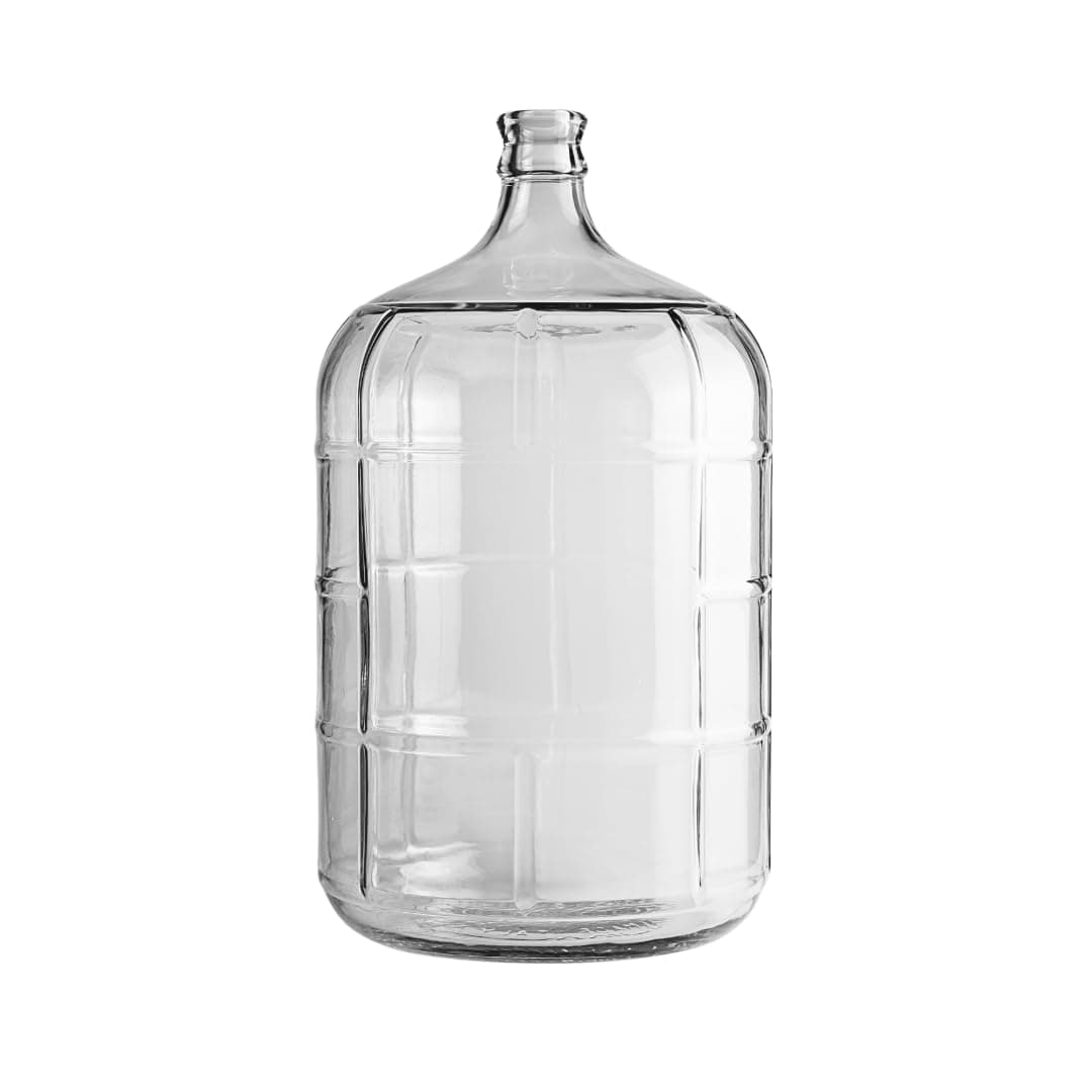 FastRack 3 Gallon Glass Carboy | Clear Fermenter for Wine & Beer | Italian Glass for Home Brewing, Fermentation Jar & Storage | Durable Wine Carboy & Fermenting Jug | #7 Stopper NOT Included