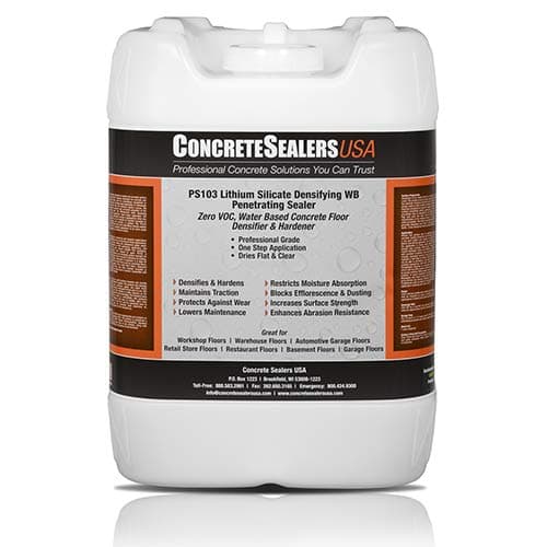 PS103 Lithium Silicate Densifier WB Penetrating Sealer (5 gal.)