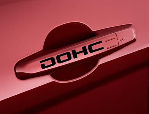 StickerLoaf Brand DOHC Door Handle Dual Overhead Cam Decal Side mirror door Decals racing race Sticker Stickers