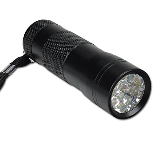 Ultraviolet Flashlight Small UV Farm Mini Blacklight 12 LED Best Small Light Pet Urine Detector