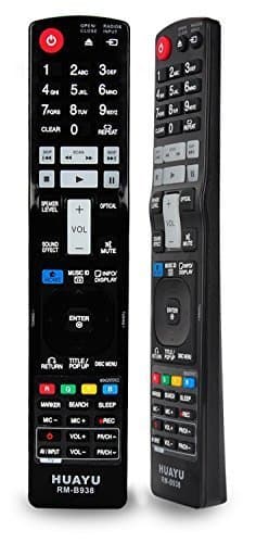 Universal Remote Control for LG Blu-Ray Player - Fits Many Models, Black