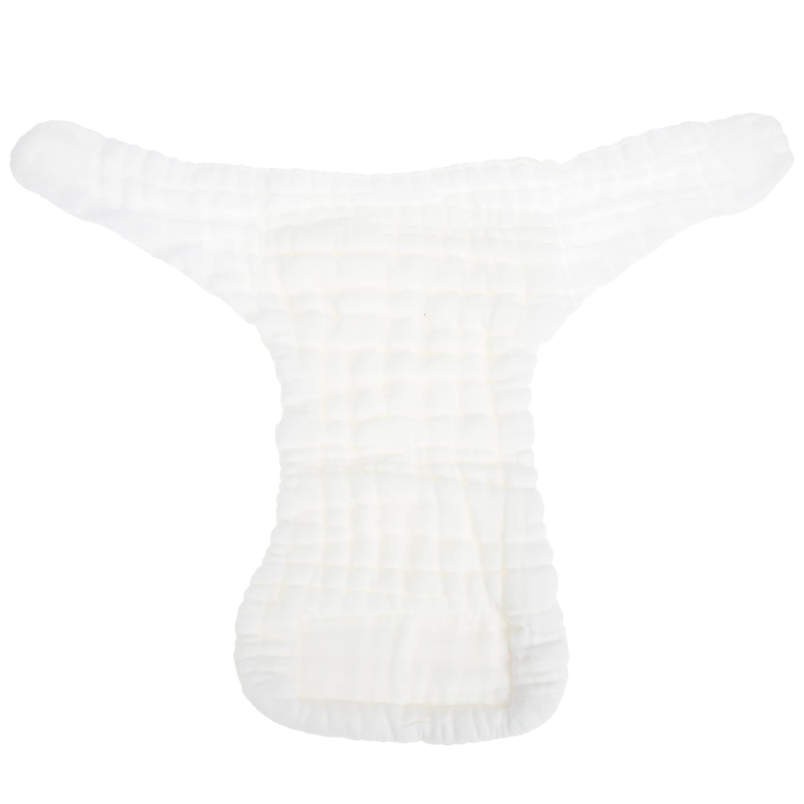 Kisangel5pcs Baby Cloth Diapers Cotton Washable Reusable Diaper Soft Absorbent Newborn Diapers Nappy Liner for Baby Boys and Girls White