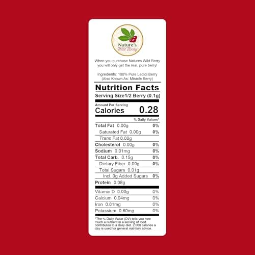 50種類の風味を変えるベリーのハーブ | 環境に優しいスマートパック | ネイチャーズワイルドベリーのミラクルベリー | アメリカで凍結乾燥 | テレビやTiktokで見られるように | サワースウィート | 味が変わるマジックベリー