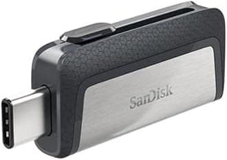 SanDisk Ultra 64 GB Dual Type-C USB 3.0 Flash Drive, Silver