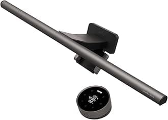 BenQ ScreenBar Halo 2 Monitor Light Desk Light with Backlight Dual Lighting Indirect Lighting Wireless Remote Control Wide Area Lighting Auto On/Off (for Gaming, Programming, Movie Watching, Desk