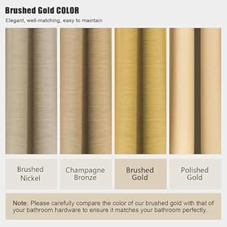 Iriber Brushed Gold Rain Shower System with 10 Inch Shower Head and Handheld Bathroom Wall Mounted Shower Set Contain Shower Faucet Mixer and Trim Kit (Valve Included)